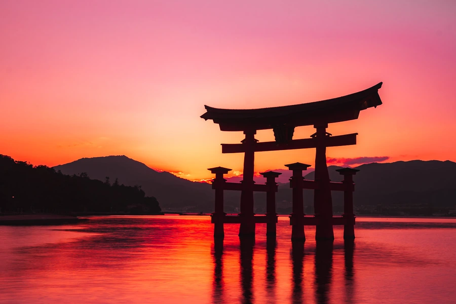 A traditional Japanese gate