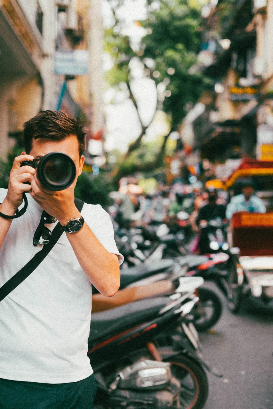 A camera capturing a moment
